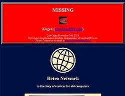 Скриншот сайта Retro Network - каталог сайтов для старых компьютеров