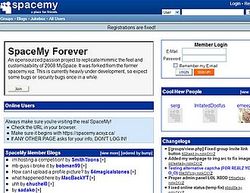 Скриншот сайта SpaceMy Forever