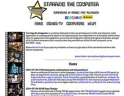 Скриншот сайта Starring the Computer: Компьютеры в фильмах
