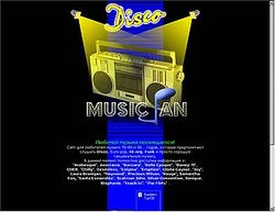 Скриншот сайта MusicFan - любителям музыки