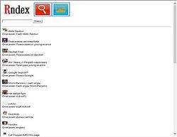 Скриншот сайта Rndex - поиск и каталог сайтов