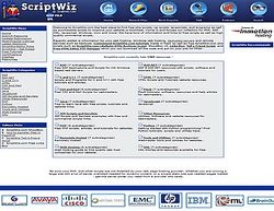 Скриншот сайта Script Wiz - Free Web Scripts