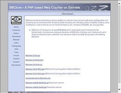 Скриншот сайта BBClone - A PHP based Web Counter on Steroids