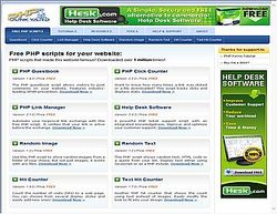Скриншот сайта PHP scripts - download free PHP scripts