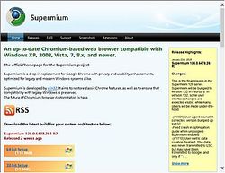 Скриншот сайта Supermium Web Browser