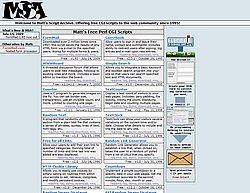Скриншот сайта Matt\'s Script Archive, Inc. :: Free Perl CGI Scripts