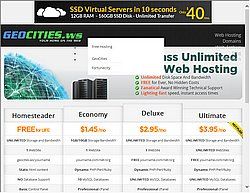 Скриншот сайта Geocities.ws