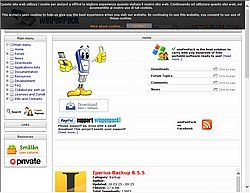 Скриншот сайта winPenPack - коллекция портативных версий программ