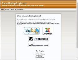 Скриншот сайта ForumHostingScripts