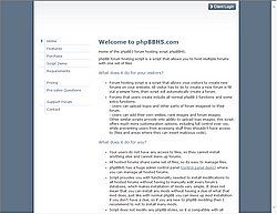 Скриншот сайта phpBBHS - скрипт мультихостинга форумов на phpBB