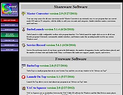 Скриншот сайта Savard Software — разработка полезных программ